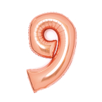 Folienballon Medium 9 Rosé-Gold Folienballon 66cm
