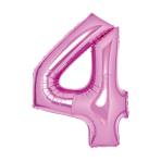 Folienballon Medium 4 Pink 66 cm