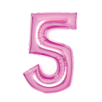 Folienballon Medium 5 Pink 66 cm