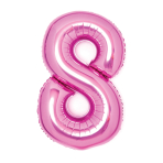 Folienballon Medium 8 Pink 66 cm