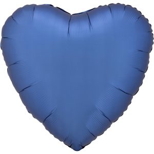 Folienballon "Herz" Lustre Azure Blue 43cm