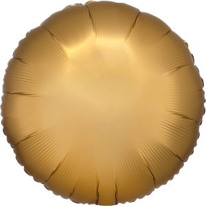 5307390-9914101-2-3-600 Standard Silk Lustre Gold Folienballon Rund 43 cm