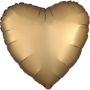 Folienballon "Herz" Lustre Gold 43cm