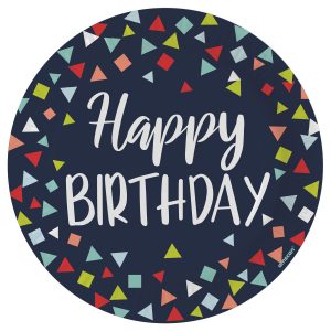 8 Teller A Reason To Celebrate rund Papier 23 cm