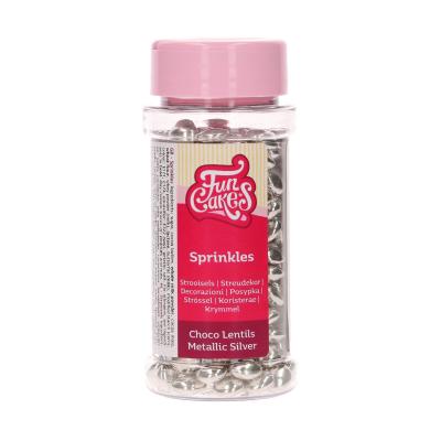 Funcakes Schokodragees -Metallic Silber- 80g