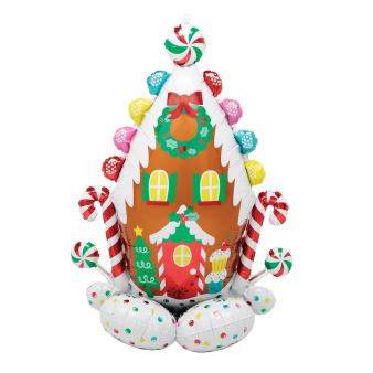 AirLoonz Lebkuchenhaus Folienballon 81 cm x 129 cm