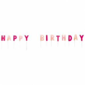 Kerzen-Set Girls Happy Birthday