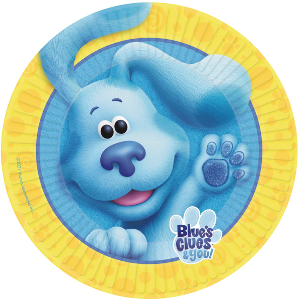 8 Teller Blue's Clues Round Papier 23 cm