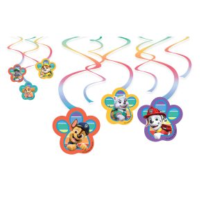 6 Deko-Spiralen Paw Patrol