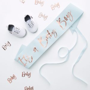 Schärpe it´s a boy Babyshower- blau