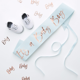 Schärpe it´s a boy Babyshower- blau