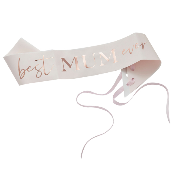 Schärpe - Best Mum Ever - Rose Gold Foiled