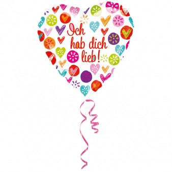 Folienballon "Ich hab dich lieb!"