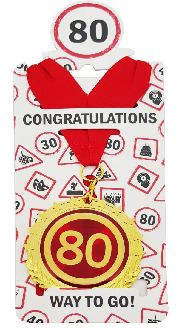 MEDAILLE "80" Geburtstag