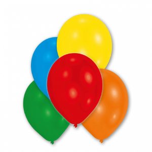 10 Latex Balloons Perl Bunt 27.5cm/11"