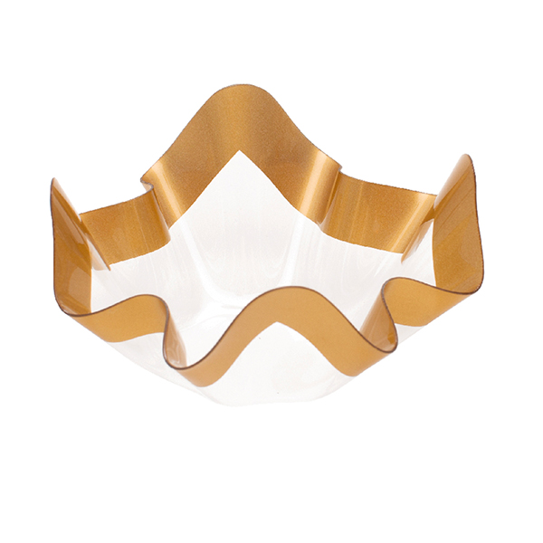 Schale champagner gold 22,5 cm Durchmesser/ 12cm Höhe