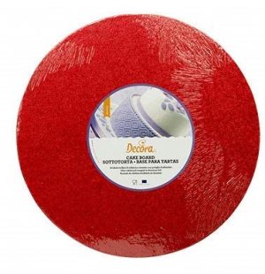 Tortenplatten - Rund - Rot 40cm