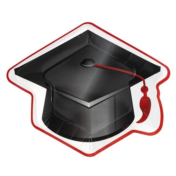 8 Papier- Teller Absolventen Graduation Abschluss