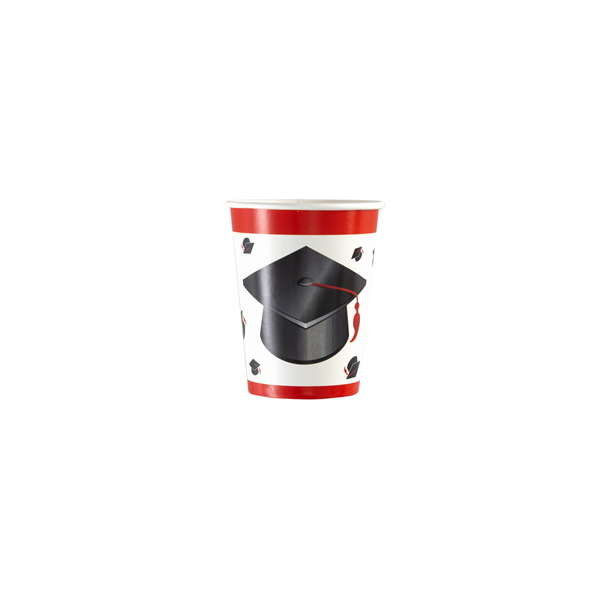 8 Papier Becher Absolventen Graduation Abschluss