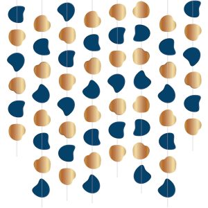 Mini-Girlande Elegant True Blue - 8 Stück