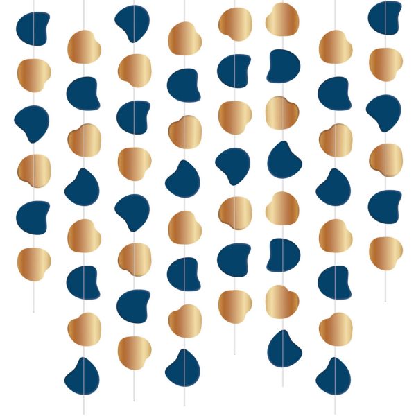 Mini-Girlande Elegant True Blue - 8 Stück