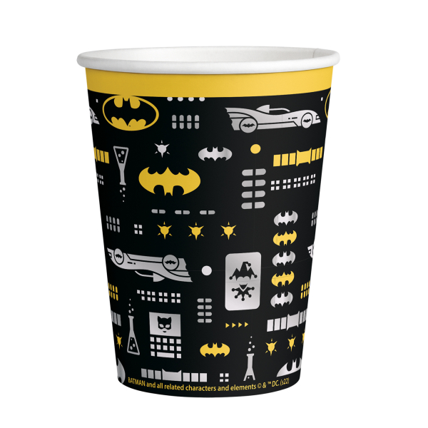 8 Becher Batman Papier 250 ml