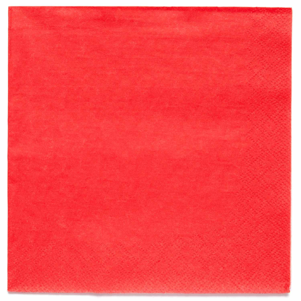 20 Servietten Rot 33 x 33cm