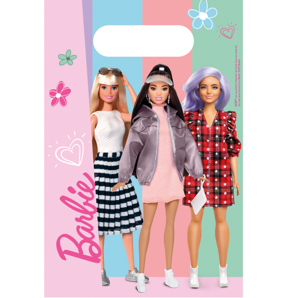 6748576-9915478-2-3-600 8 Partytüten Barbie Sweet Life