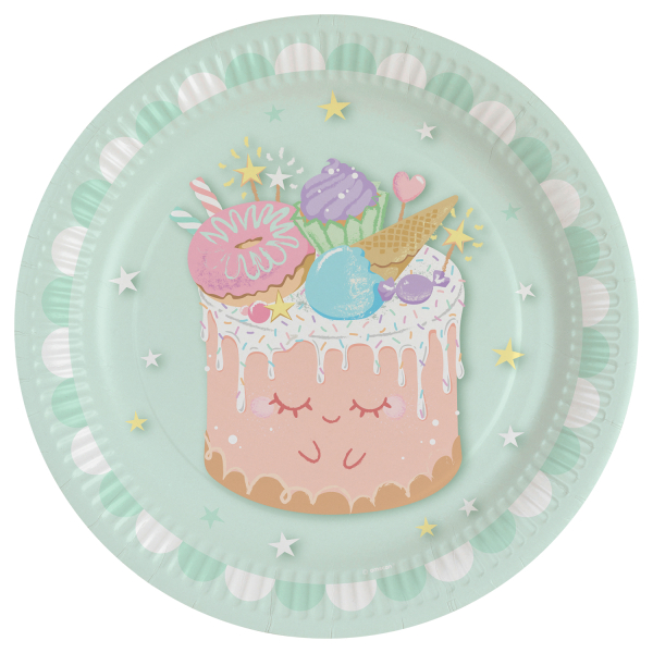6748611-9916942-2-3-600 8 Teller Crazy Cake rund Papier 23 cm