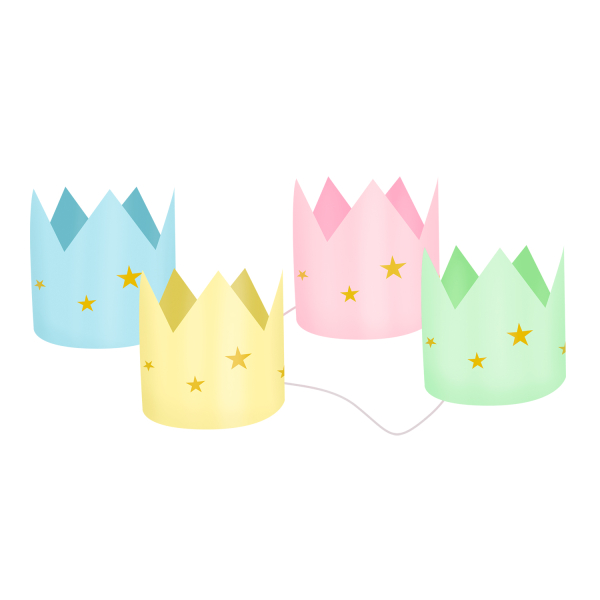 8 Krönchen Crazy Cake Papier