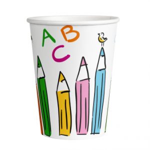 8 Becher Schulstart Papier 250 ml