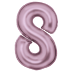 Folienballon - Large "8" Silk Lustre pastellpink 86cm