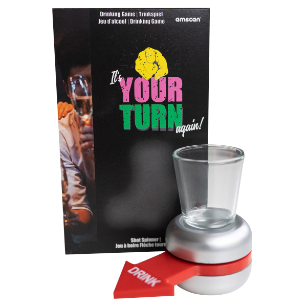 Trinkspiel Shot Spinner mit 1 Spinner und 1 Becher Plastik