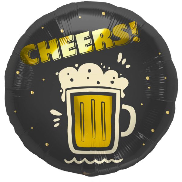 Folienballon Cheers Bier - 45 cm