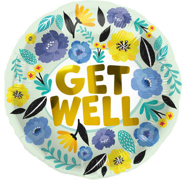 Folienballon "Get Well ", 45cm