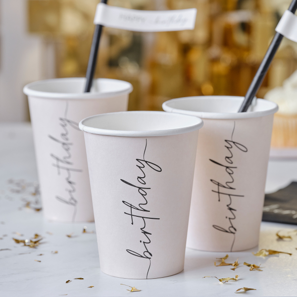 Becher - Birthday - Nude and Black