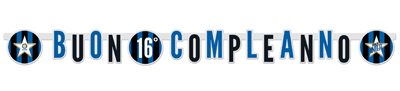 Inter Mailand Buon Compleanno Banner 294cm x 20cm