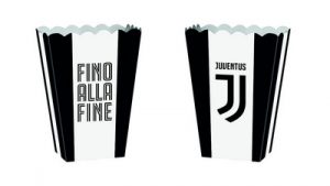 Juventus Turin Popcorn Box 13,5 x 8,5 x 19 cm /4 Stk