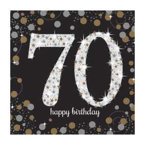 Servietten 70Happy Birthday