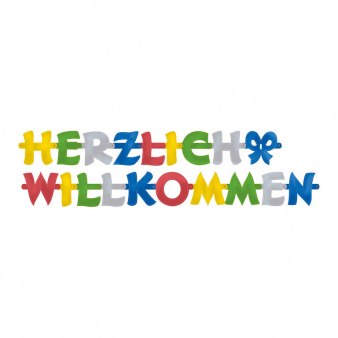 Partykette Herzlich Willkommen 200 x 11 cm