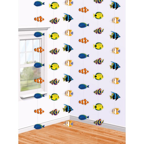 6 Deko-Hänger Tropische Fische
