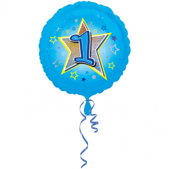Folienballon Blaue Sterne 1