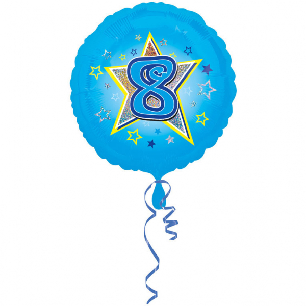 Folienballon Blaue Sterne 8