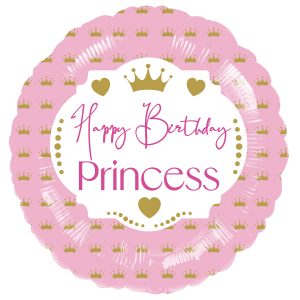 Standard HBD Princess Folienballon 43 cm
