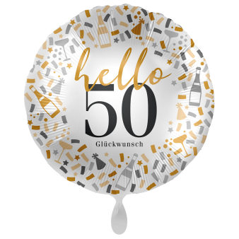 Folienballon "Hello 50" 43 cm