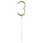 Wunderkerze Zahl 3 Gold