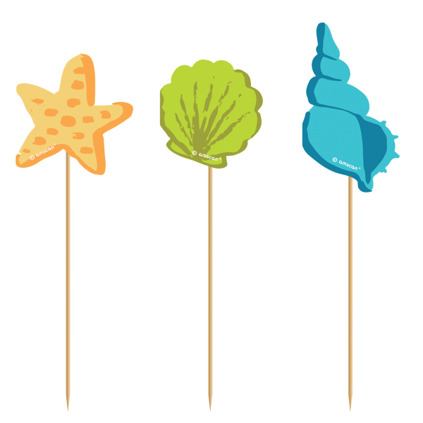 20 Picks Surf Party Holz 8 cm