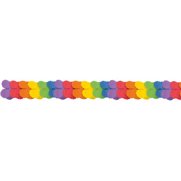 Girlande Regenbogen Papier 365 cm
