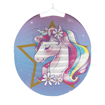 Lampion/Laterne Unicorn Dreams 25cm