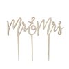 8107928-bh_771-2-3-600 Cake Topper - Wooden - Mr & Mrs